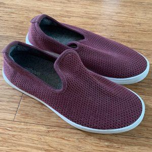 Allbirds Women's Tree Loungers: Burgundy + Size 7